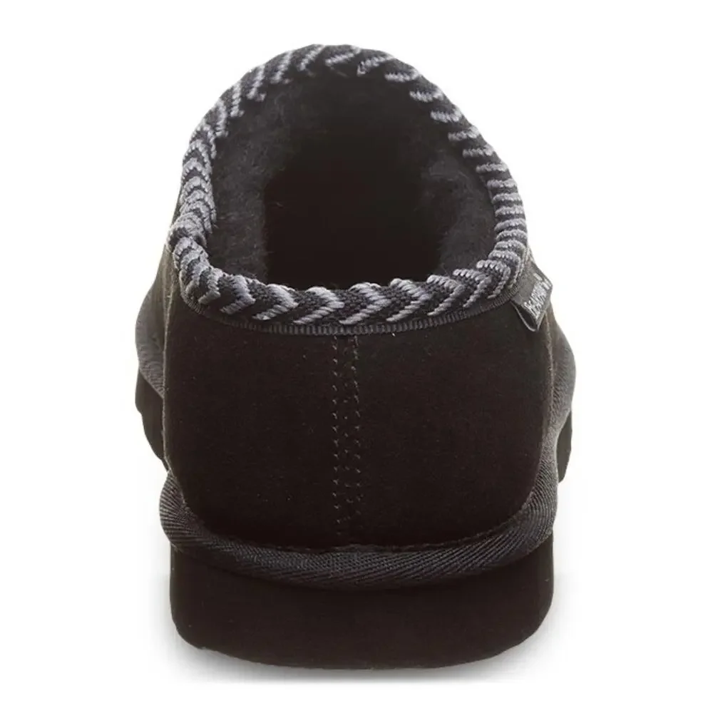 BEARPAW MEN'S BEAU SLIPPER, BLACK, 8.5 M